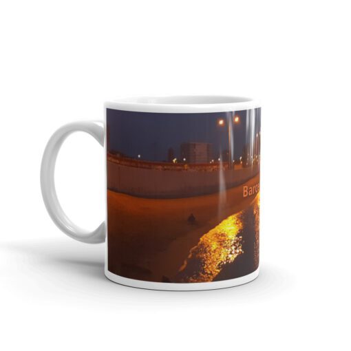 Taza Barcelona blanca brillante de Crocas - Imagen 2