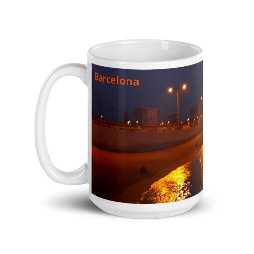 Taza Barcelona blanca brillante de Crocas - Imagen 5