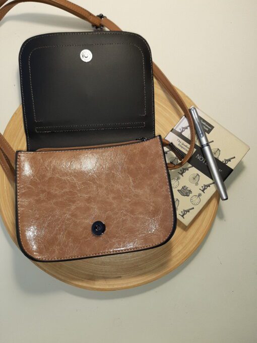 Bolso marrón amarmolado - Imagen 3