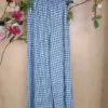 pantalón vichy largo y talle alto