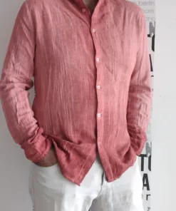 Camisa de lino para hombre
