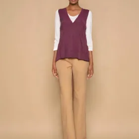Camiseta y chaleco para mujer
