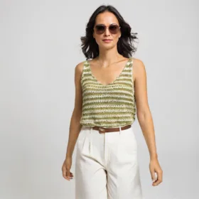 Top Crochet Rayas