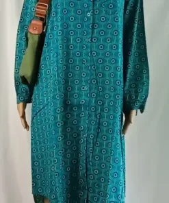 Vestido azul turquesa