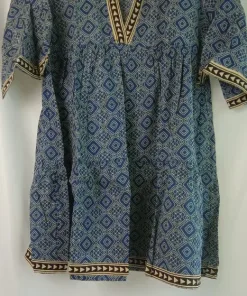 Vestido estampado azul