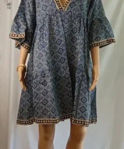 Vestido estampado azul