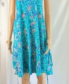 Vestido estampado de tirantes