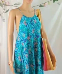 Vestido estampado de tirantes